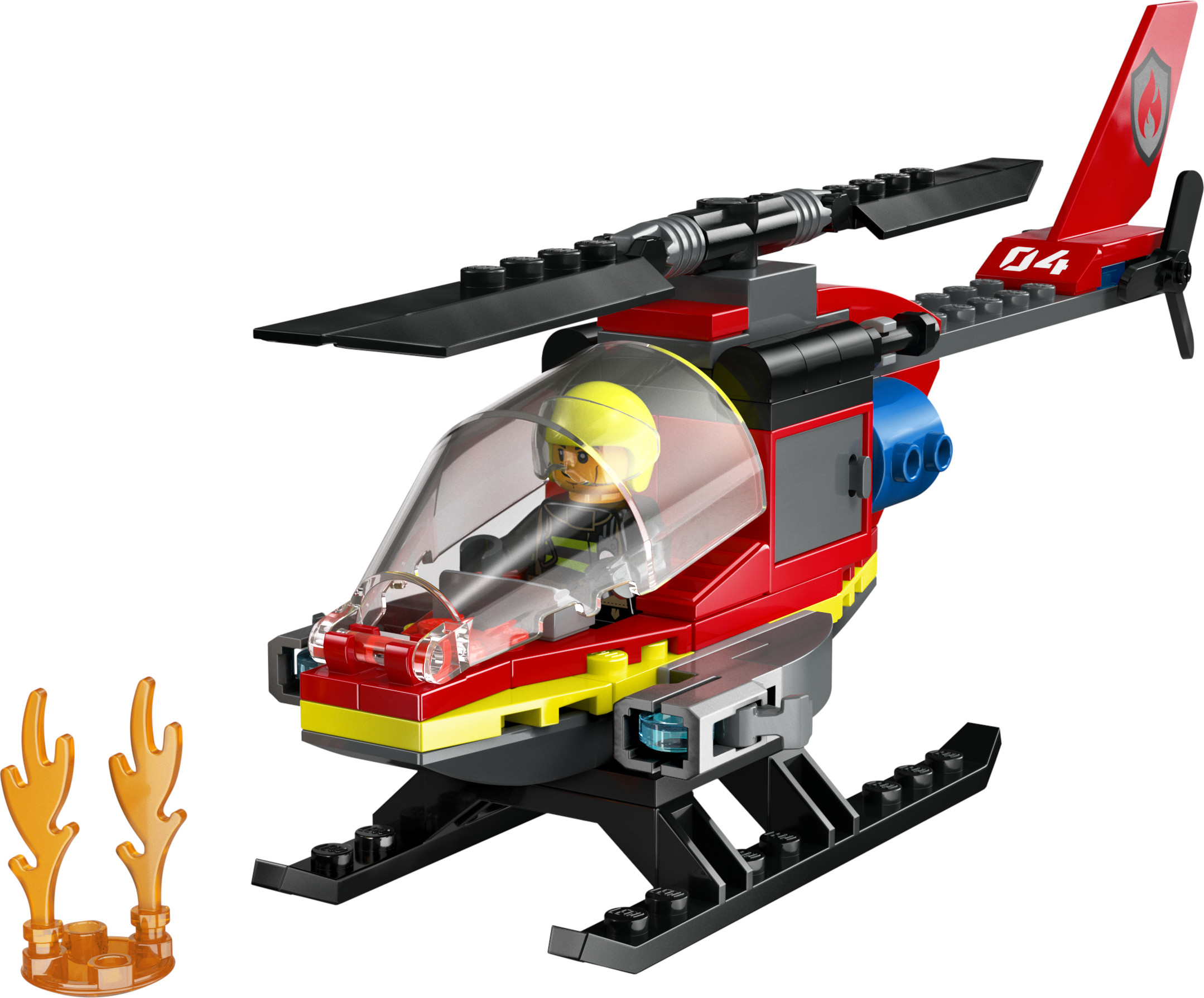 Конструктор LEGO City Пожарно-спасательный вертолет 85 дет. - фото 4