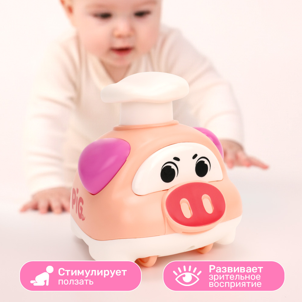 Игрушка TIPTOPOLIS Свинка розовая - фото 3