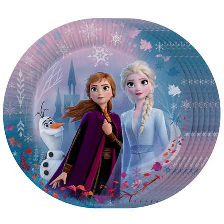 Набор бумажных тарелок ND Play Frozen2 d18см 6шт 298918