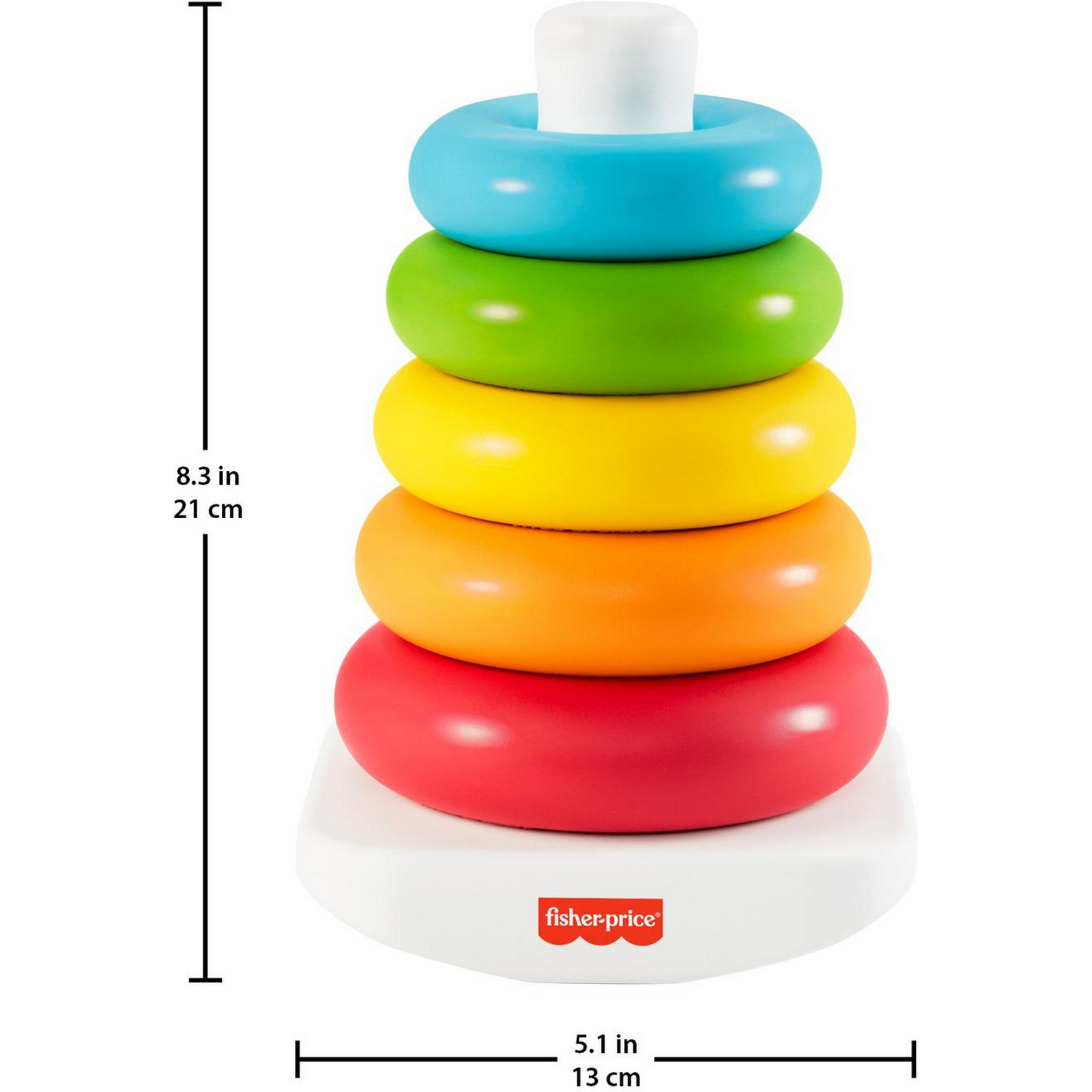 Игрушка Fisher Price пирамидка Складывай и толкай - фото 7