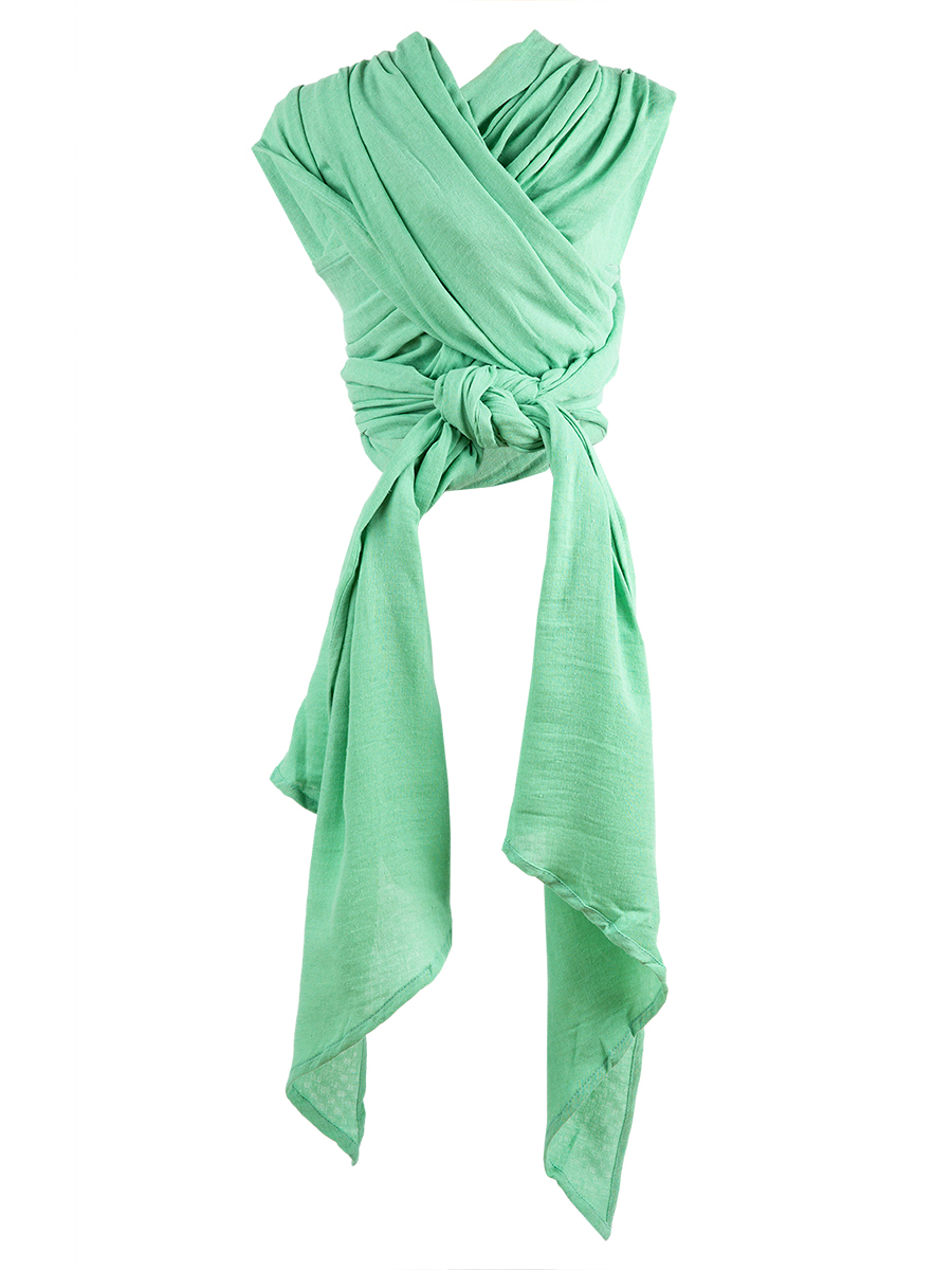 Слинг-шарф inlovery Муслин хлопок мятный - фото 7