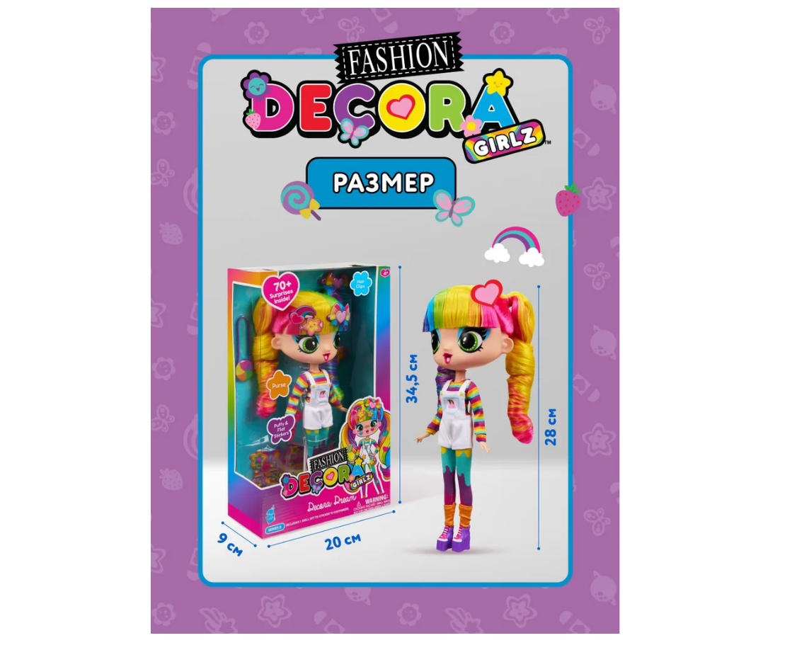 Кукла модельная Decora Girlz NM0180357 - фото 2