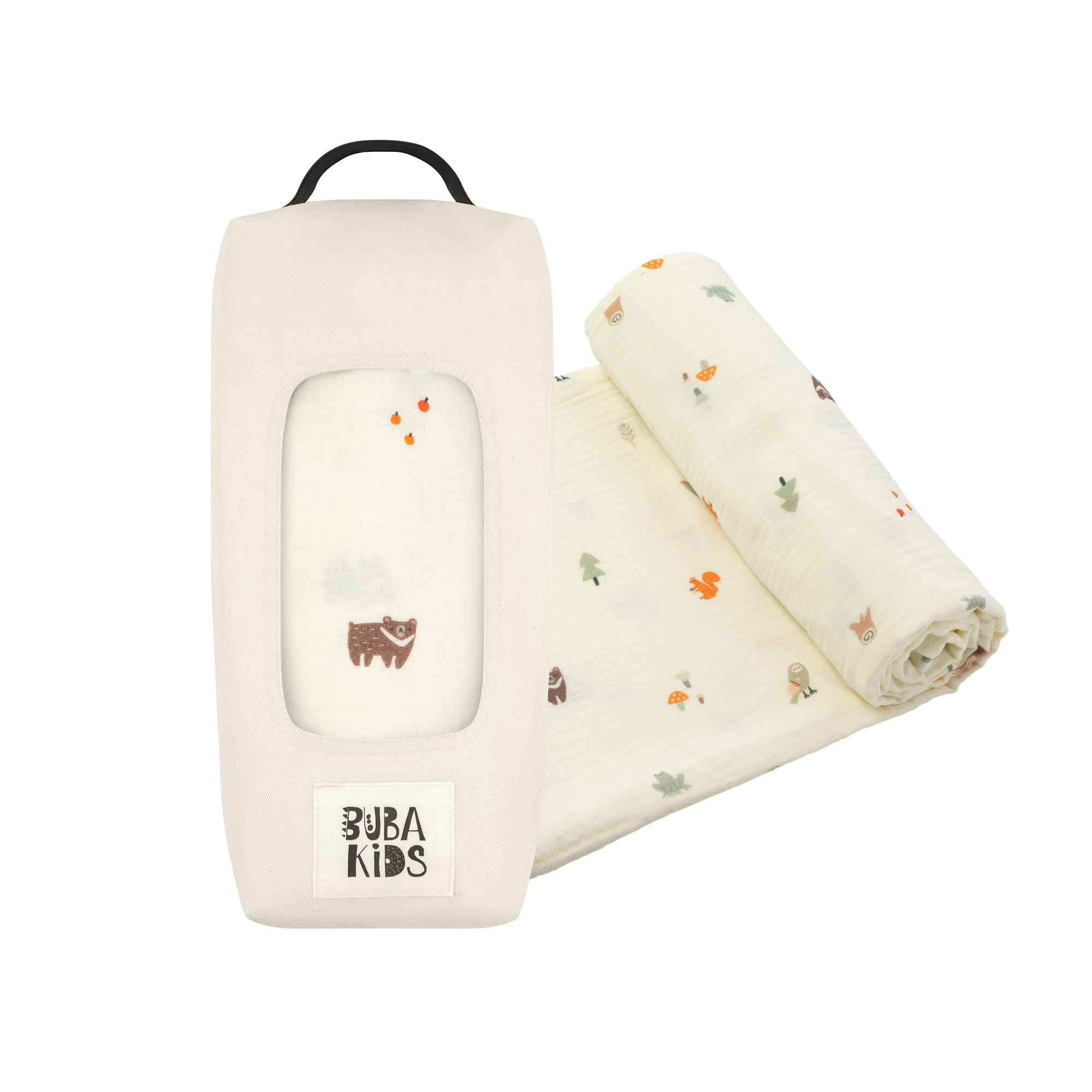 Пеленка муслиновая BUBA KIDS Заповедный лес 115х115 см 1 шт - фото 11