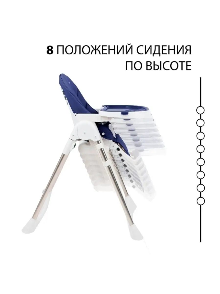 Стульчик для кормления TOMMY Bon appetit синий - фото 6