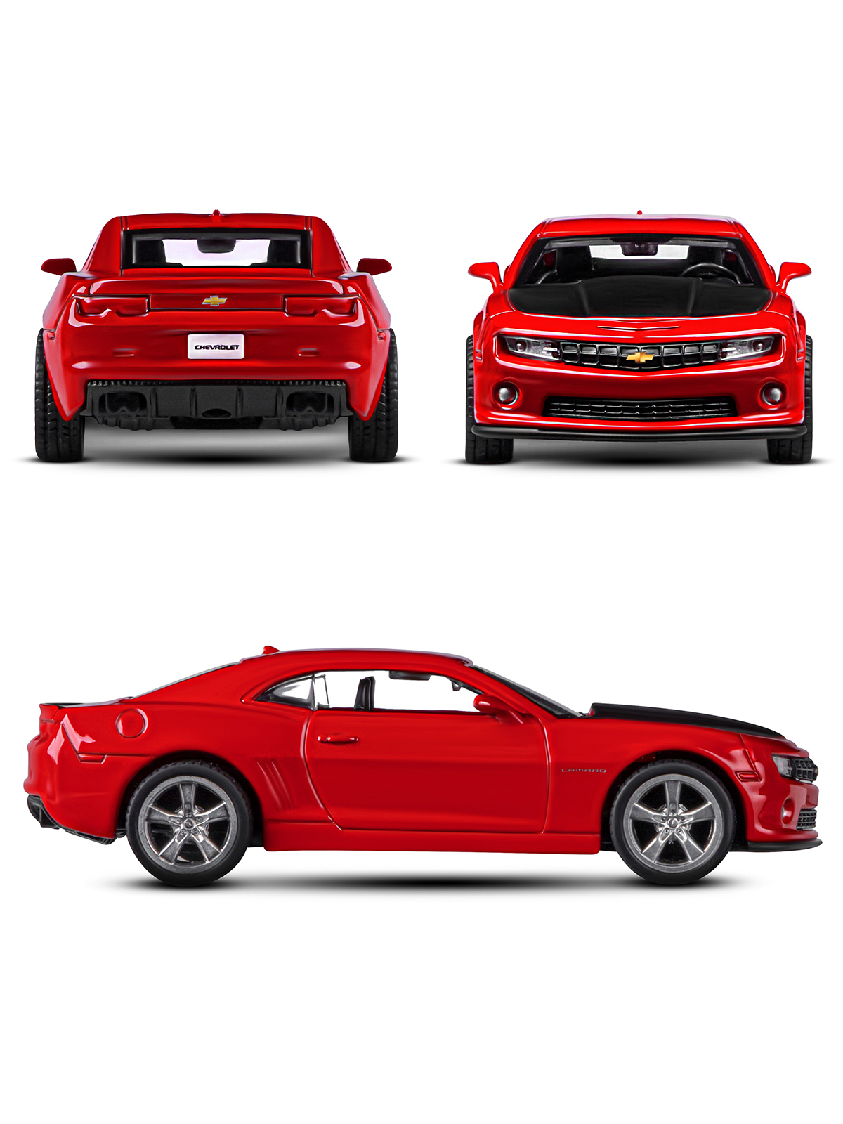 Автомобиль АВТОпанорама Chevrolet Camaro SS 1:43 JB1251557 - фото 5
