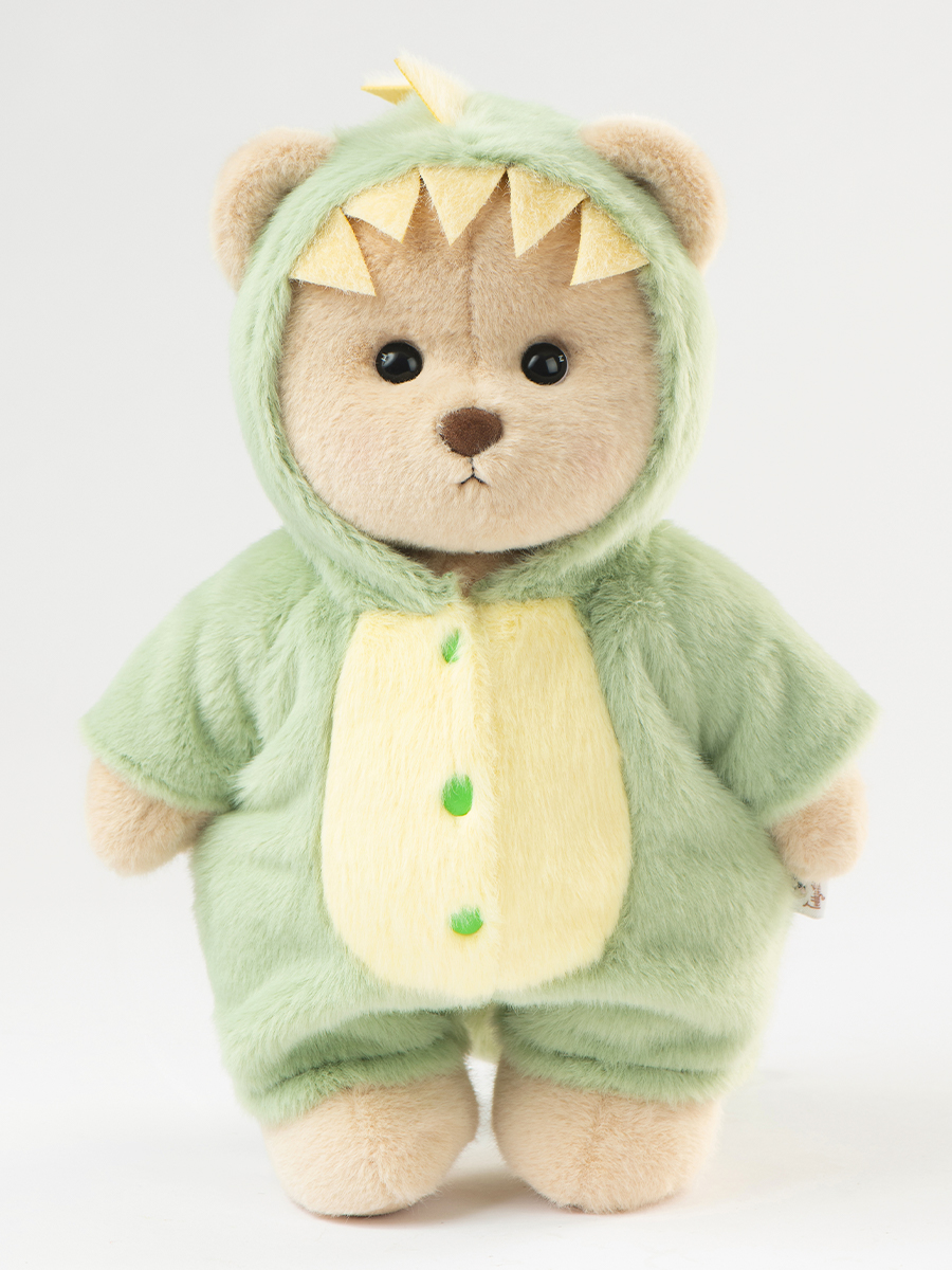 Мягкая игрушка TeddyTales Медведь костюм Динозавра M - фото 3