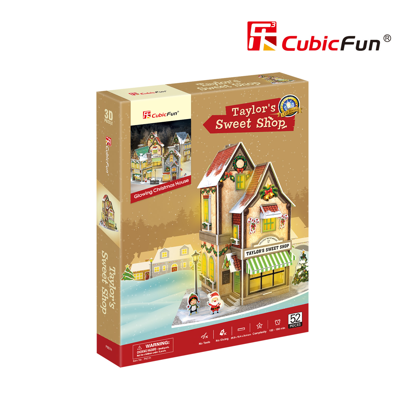 Пазл CubicFun Новогодний магазин сладостей 3D - фото 4