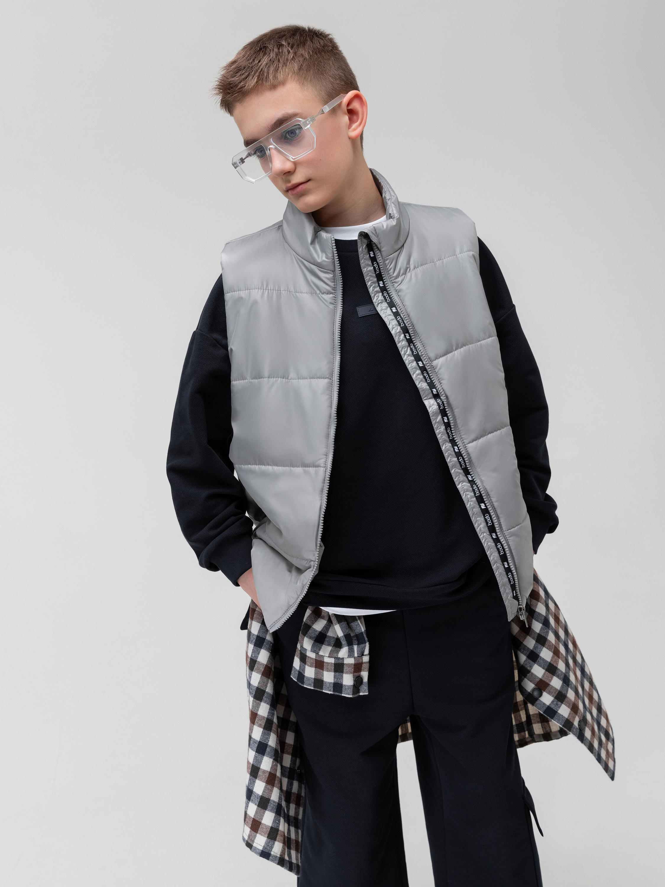 Изображение товара Стильный утепленный жилет для детей Bodo 152 водонепроницаемый и теплый