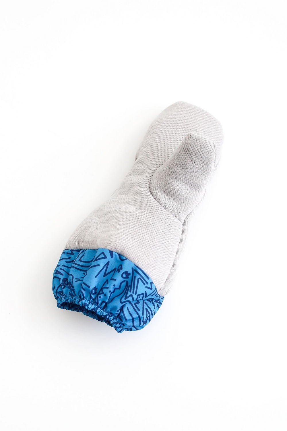 Краги MINIDINO А-РУК-003Краги зима принт Дудл лазурь/черный Е2 - фото 2