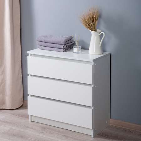 Комод LETTA City 3 ящика Цвет 18 Белый 700х675х354