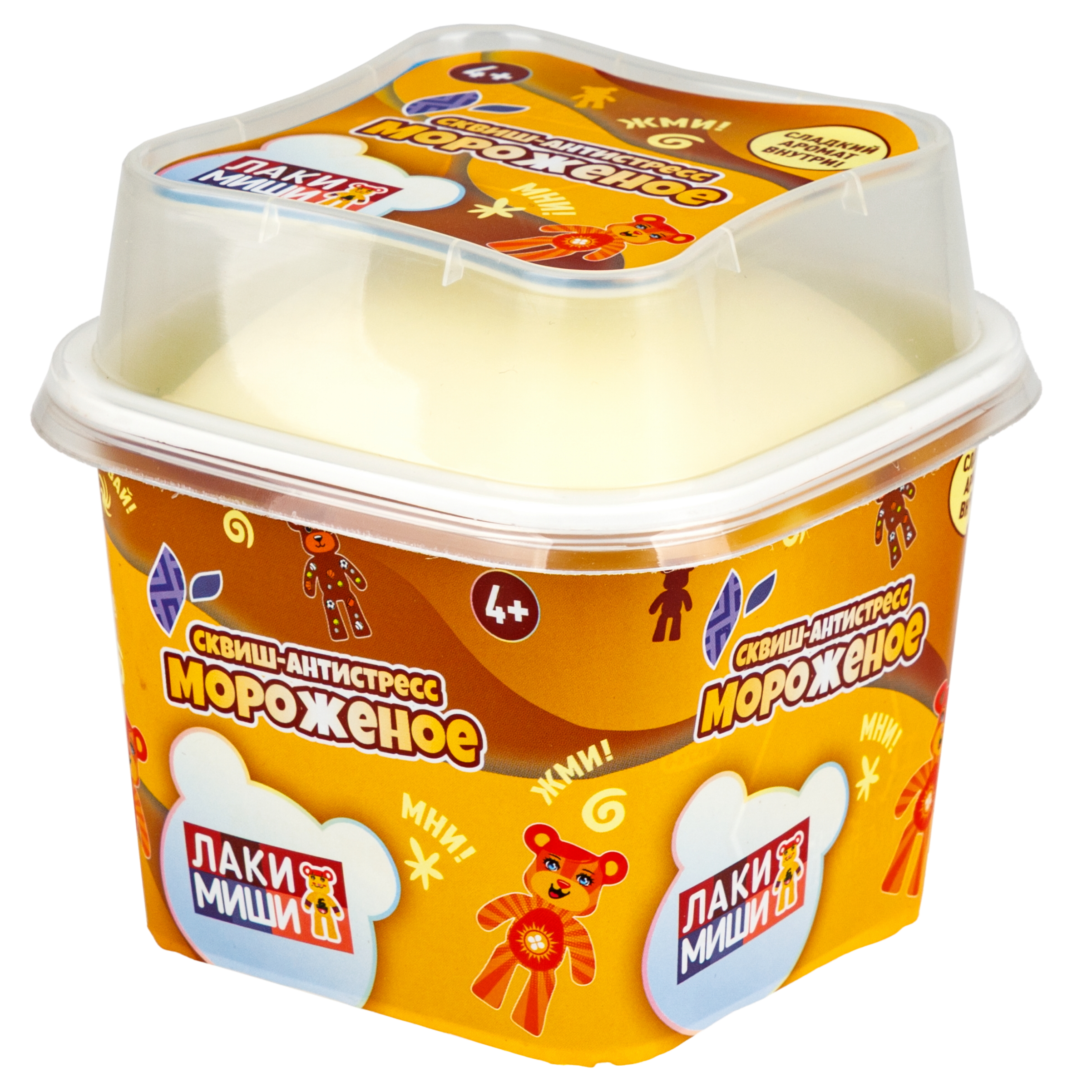 Игрушка-антистресс 1TOY сквиш Лакимиши мороженое - фото 5