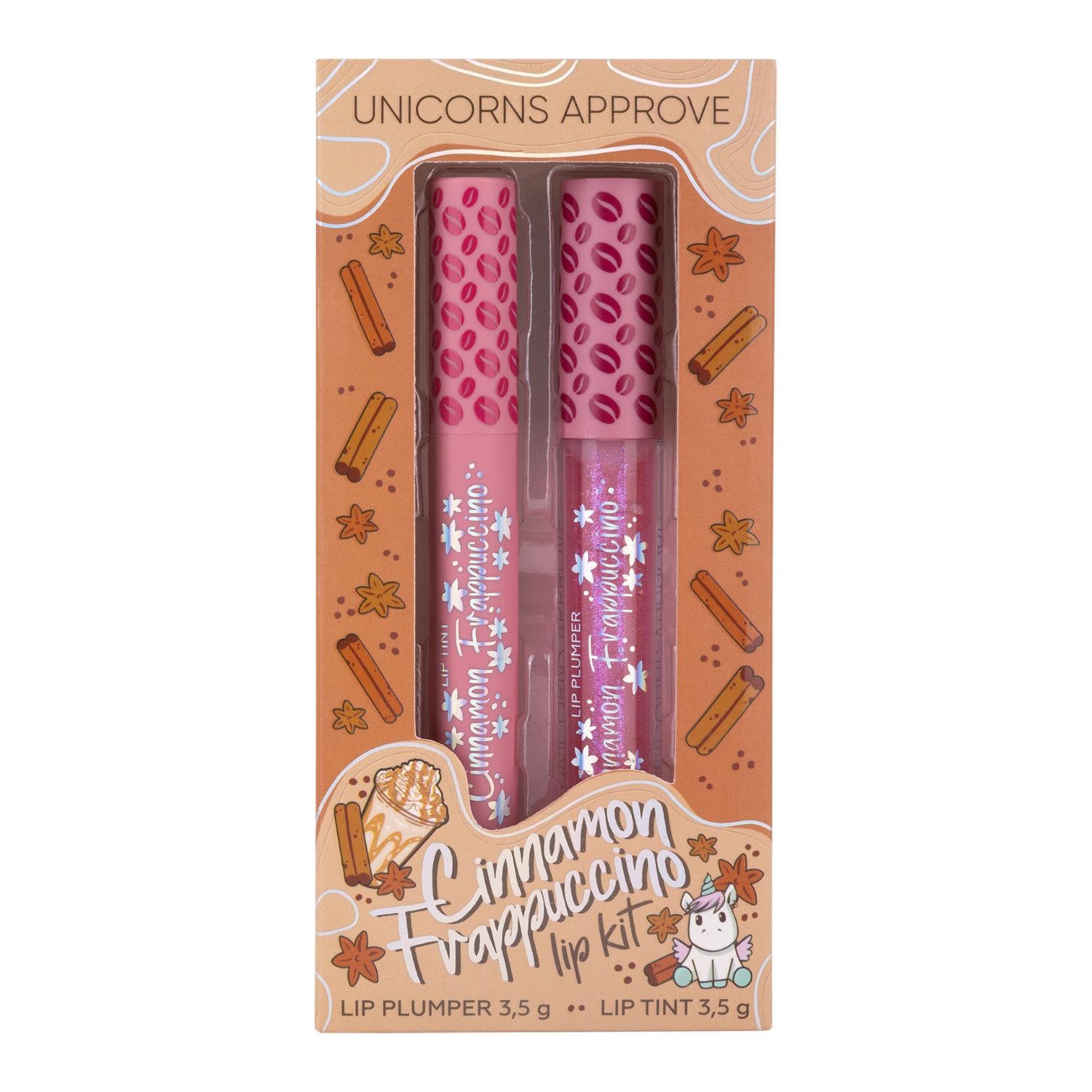 Набор Unicorns Approve Lip Kit Cinnamon Frappuccino: lip plumper, lip tint LTA023803 - фото 1