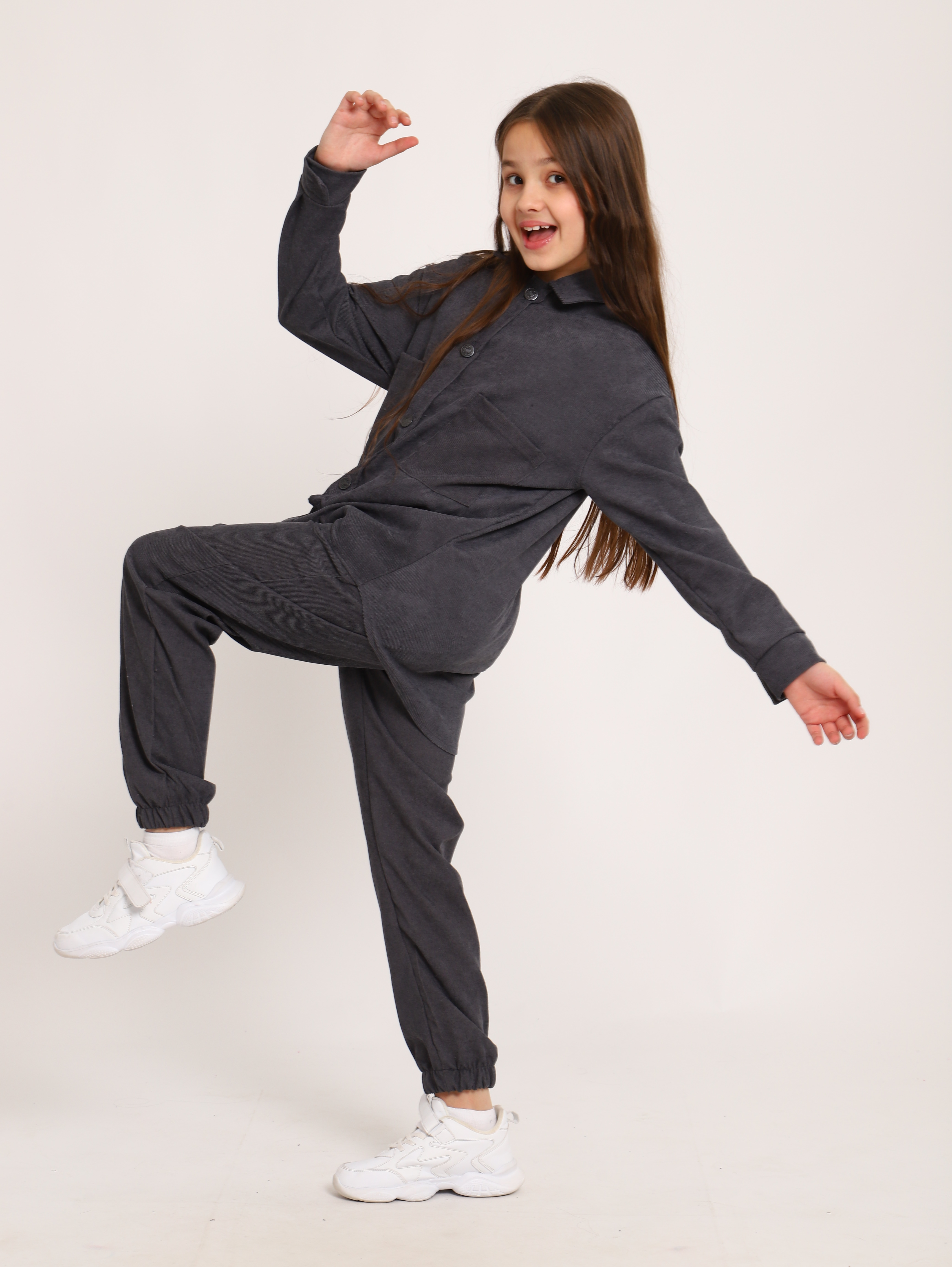 Костюм ЛАДОШКИ Костюм Вельвет графит - фото 14