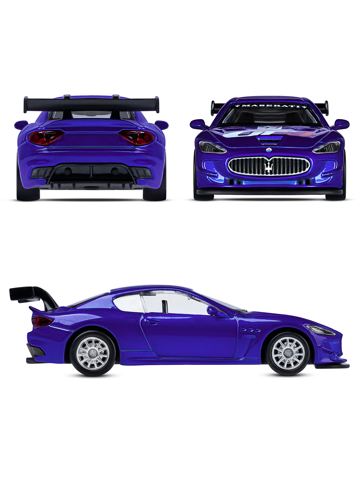 Автомобиль АВТОпанорама Maserati Gran Turismo MC GT4 1:43 JB1200178 - фото 8