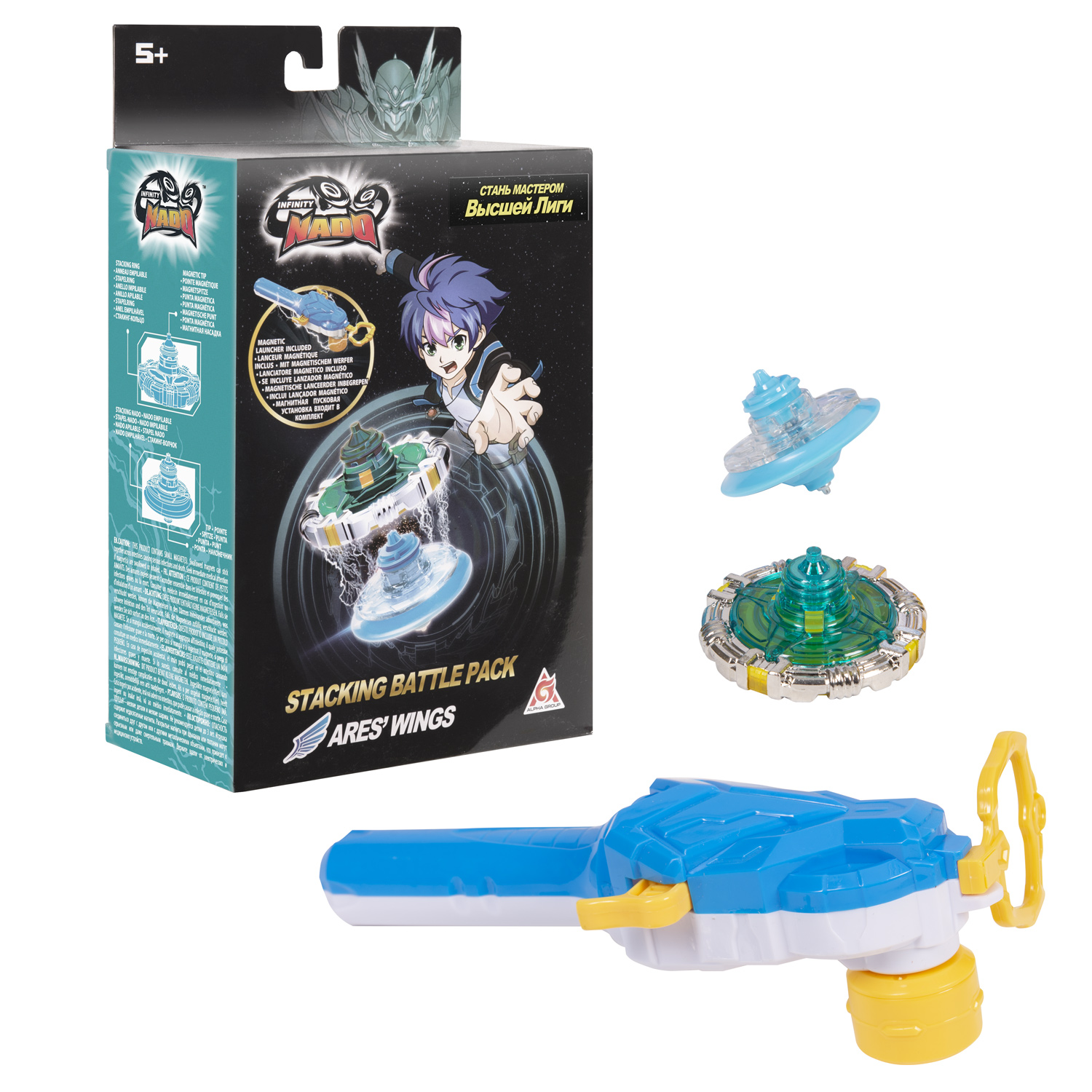 Игровой набор Infinity Nado Волчок Стакинг Энтри AresWings - фото 4