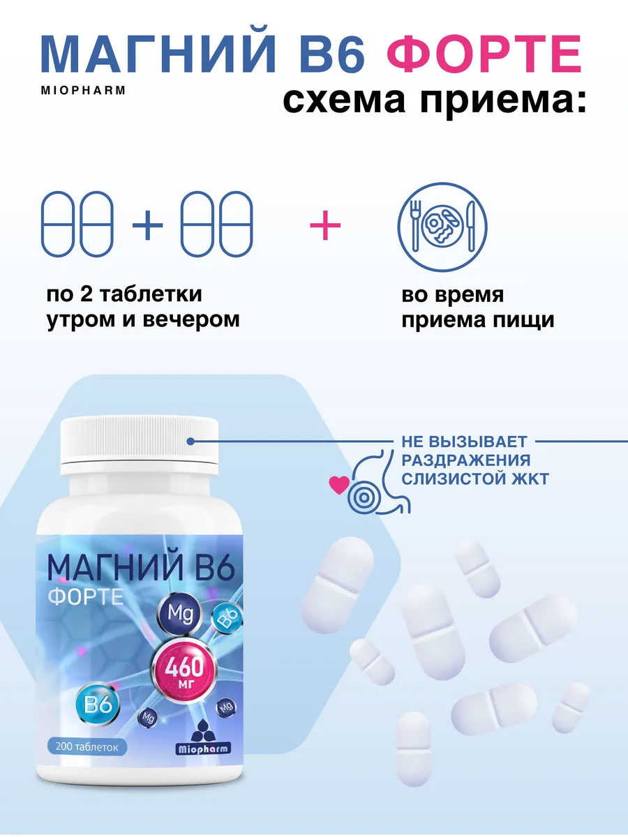 Магний В6 Миофарм Для здоровья нервной системы - фото 6