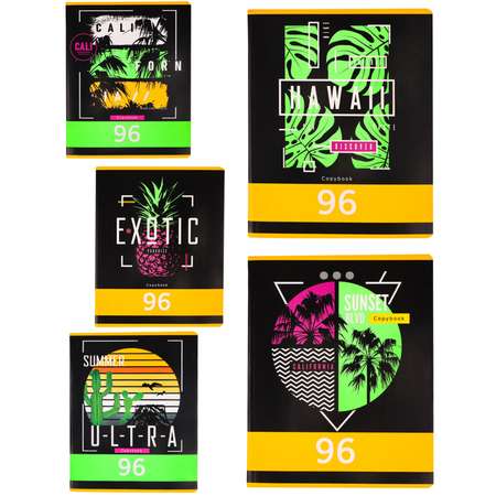 Общая тетрадь Collezione клетка 96 лист. в ассортименте
