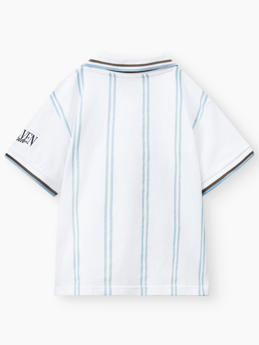 Футболка-поло Happy Baby 88297_white (stripes) - фото 7