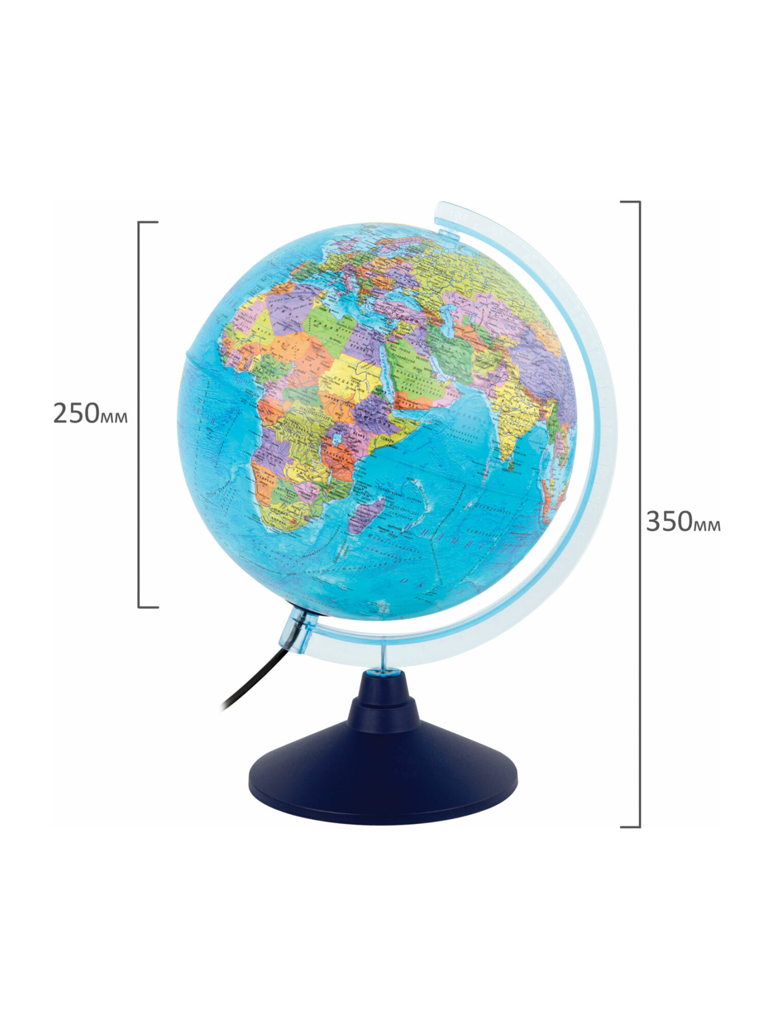 Глобус Globen интерактивный политический с подсветкой и VR очками диаметр 25 см - фото 23