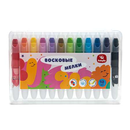 Гелевые мелки BabyGo 12 шт.