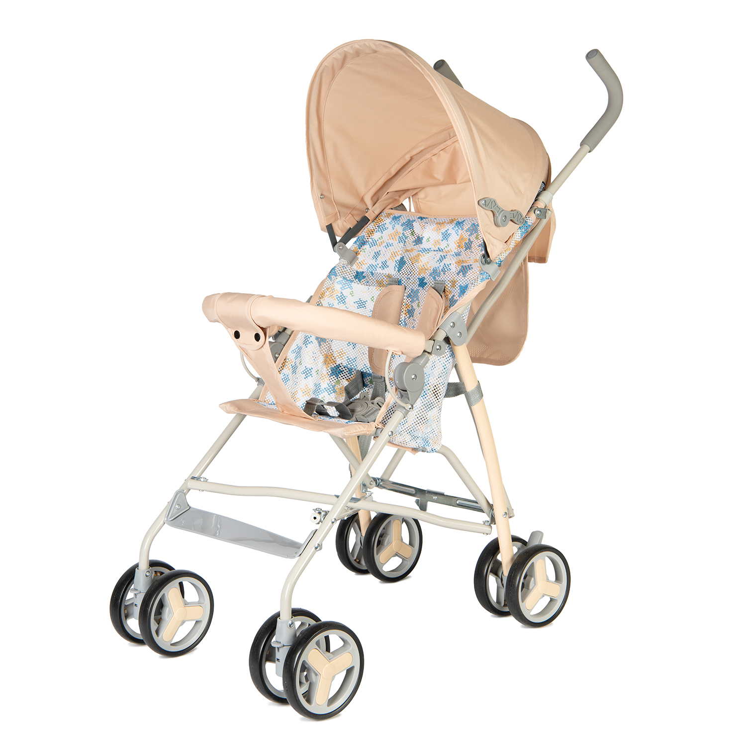 Коляска прогулочная BabyGo Light New бежевый - фото 6