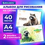 Альбом Brauberg А4 40 лист. 2 шт.
