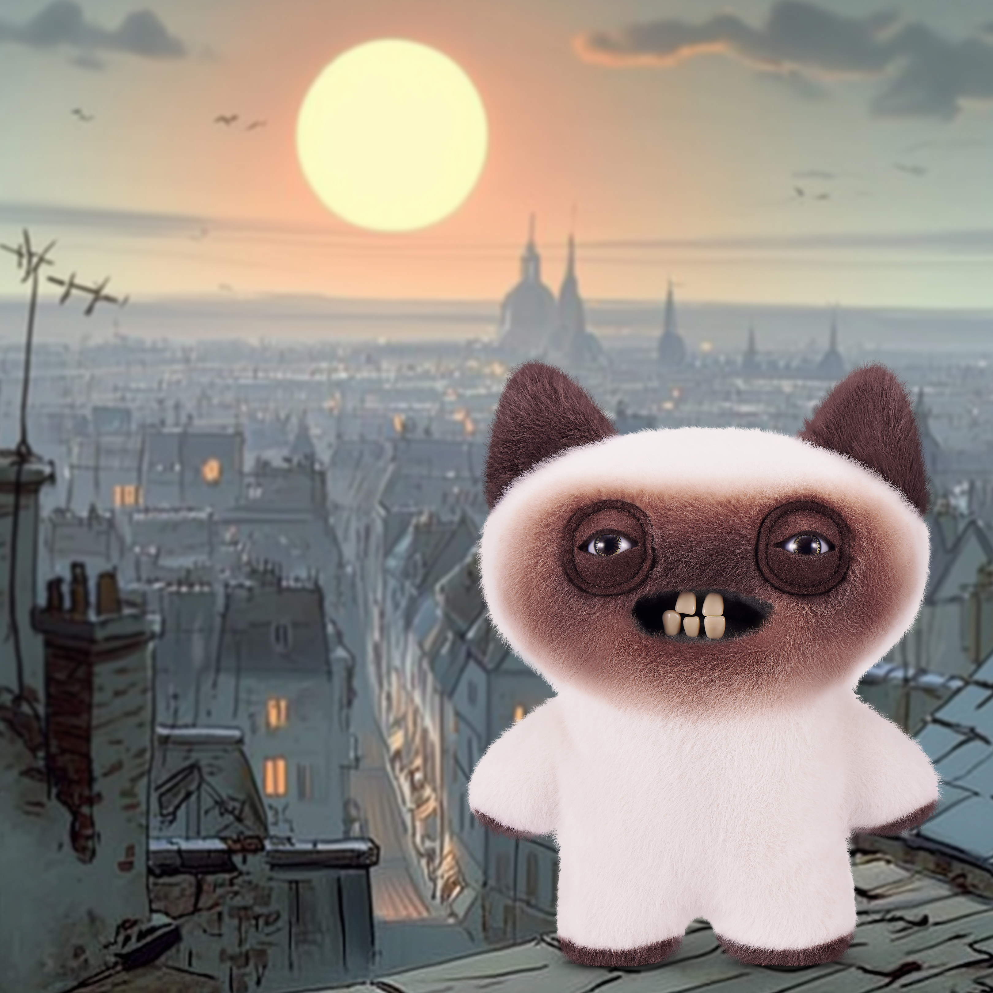 Мягкая игрушка Zuru FUGGLER Дикие коты Сиамский кот - фото 8