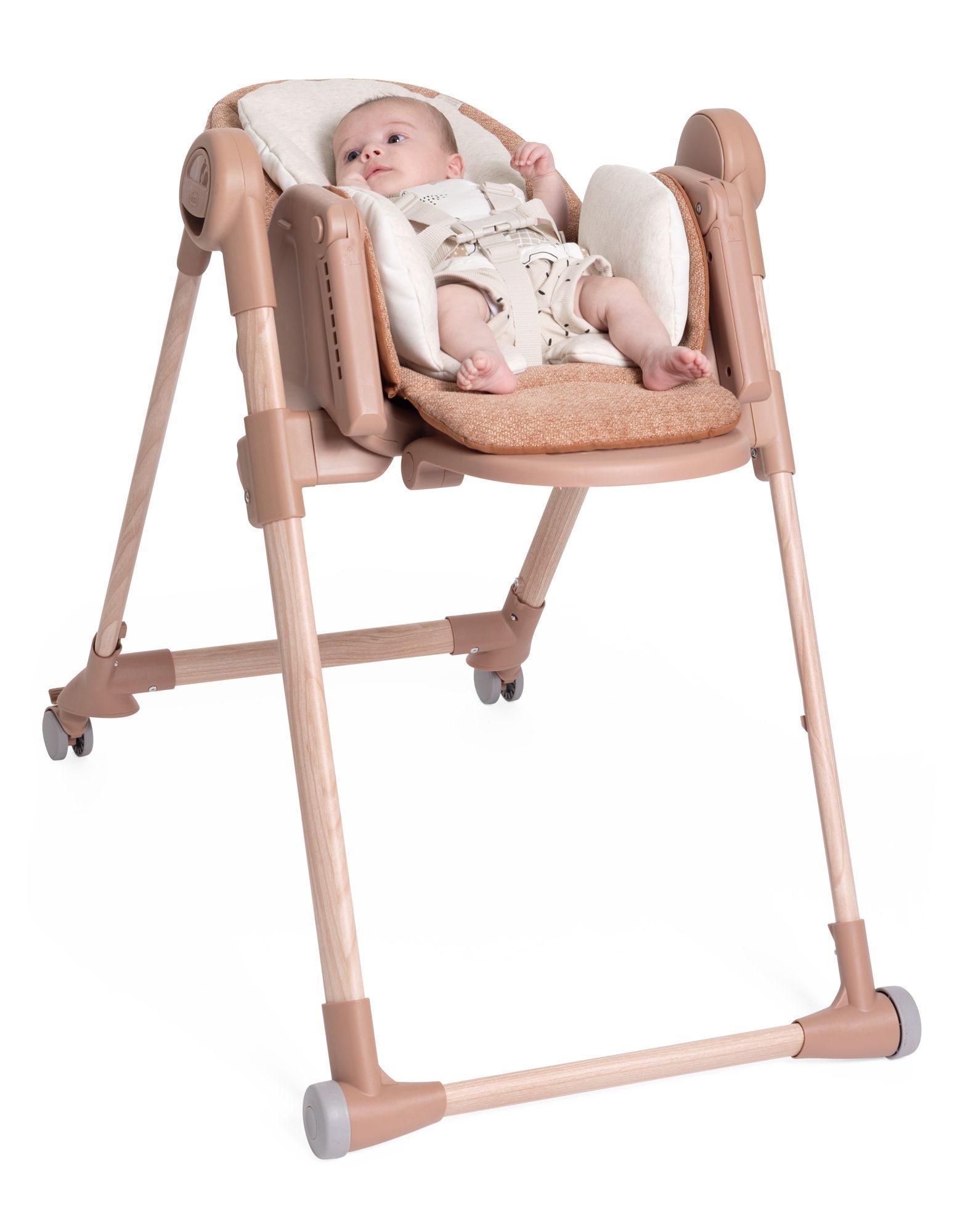 Стульчик для кормления Chicco коричневый - фото 17