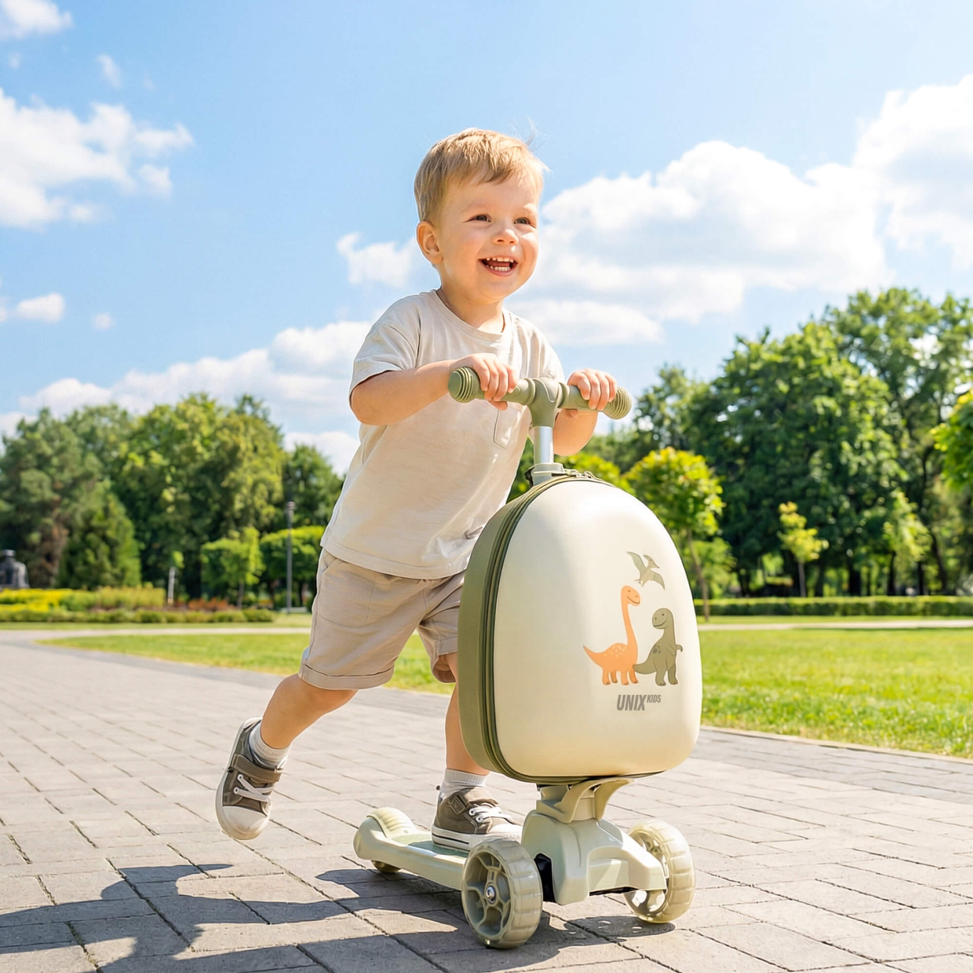 Самокат UNIX Kids трехколесный - фото 20