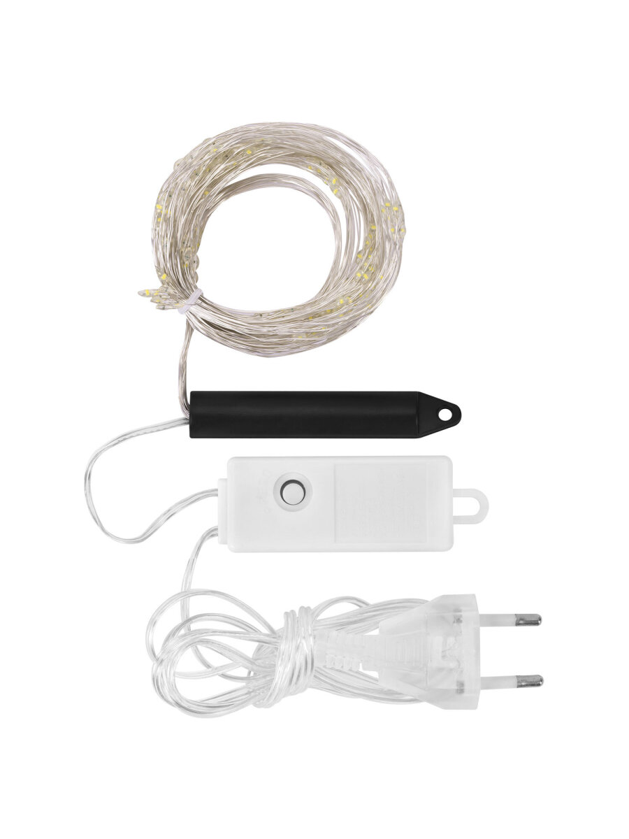 Гирлянда новогодняя Золотая сказка конский хвост интерьерная для дома и на елку 2 м от сети светодиодная - фото 7