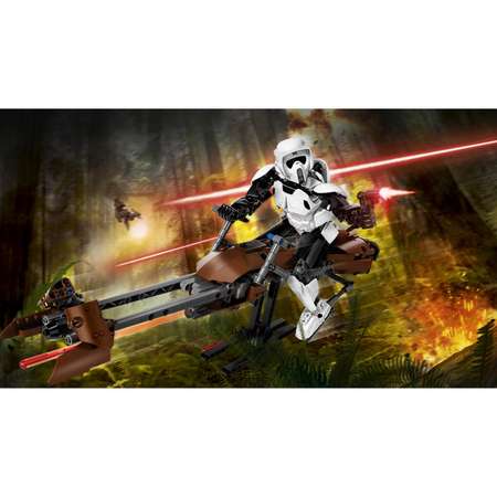 Конструктор LEGO Star Wars Штурмовик-разведчик на спидере блочный