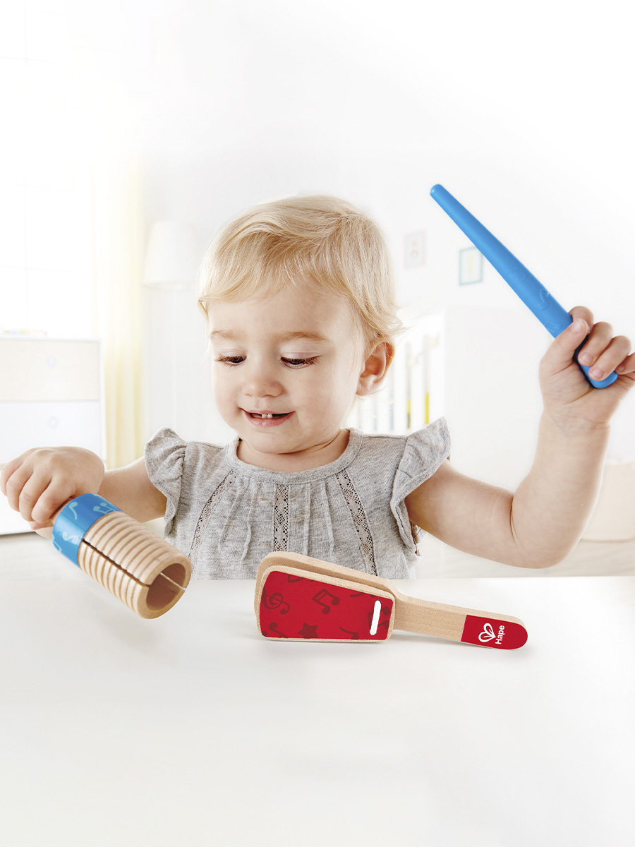 Игрушка музыкальная Hape Трещотка Дуо аксессуар - фото 2