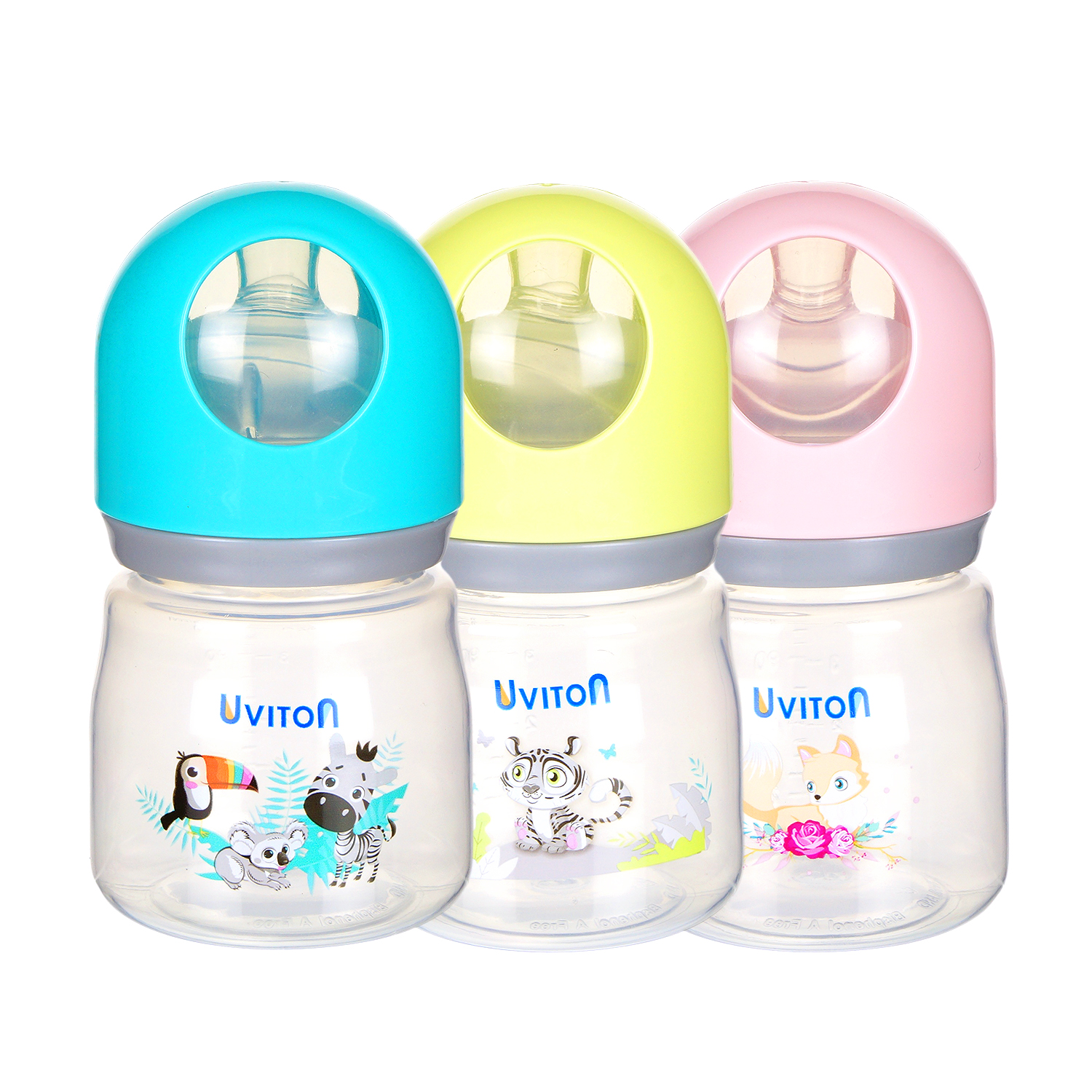 Бутылочка Uviton Anti-Colic 125 мл 1 шт. в ассортименте - фото 23