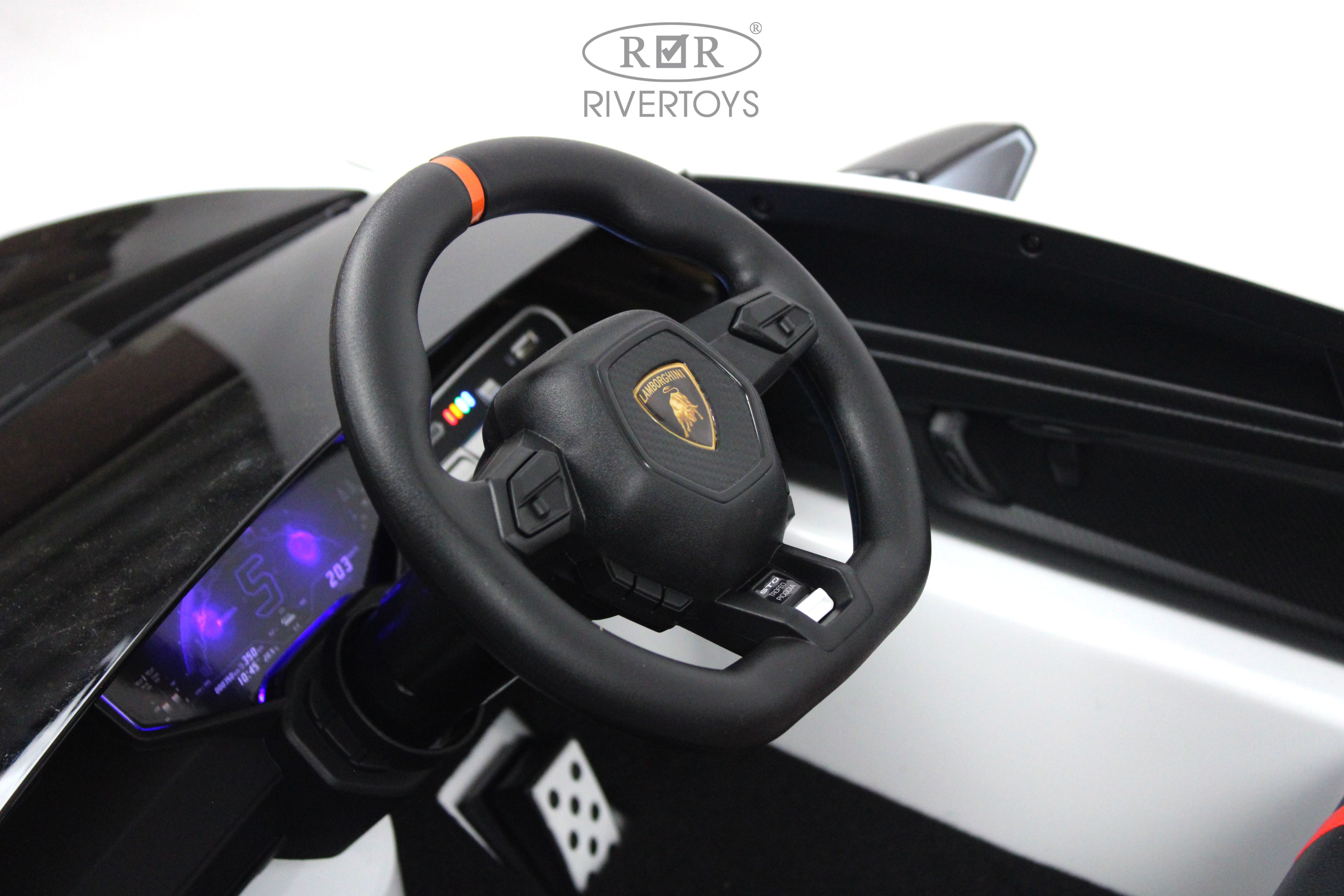 Электромобиль RIVERTOYS Lamborghini E888EE-WHITE С пультом ДУ - фото 15