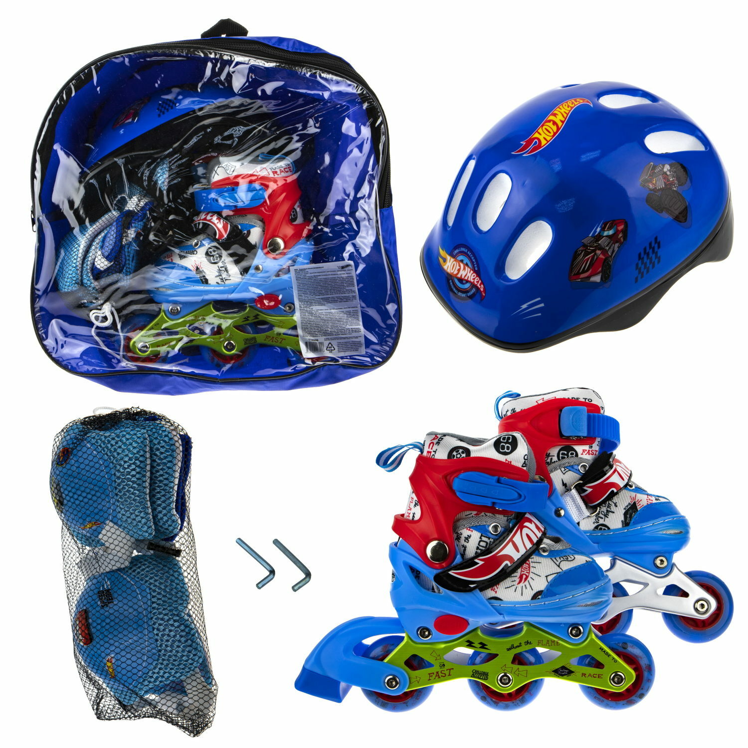 Роликовые коньки Hot Wheels M 34-37 - фото 7