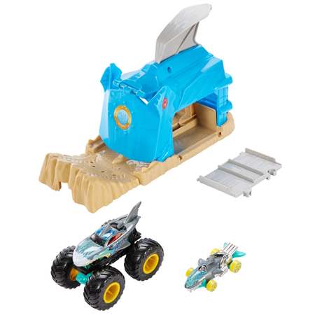 Трек Hot Wheels Пусковой гараж Шарк Рик с пусковой установкой
