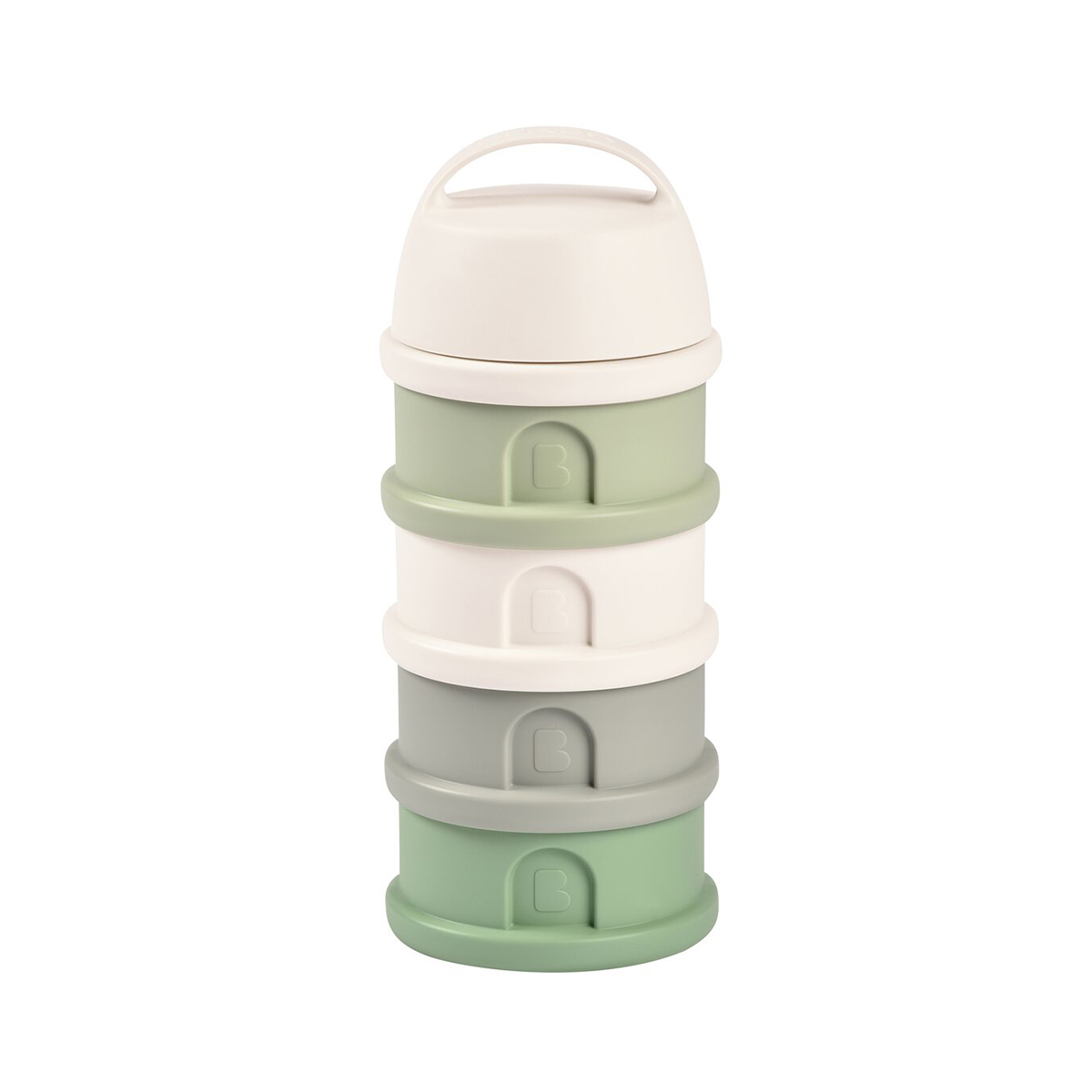 Контейнер для детского питания BEABA сыпучих смесей и снеков, 4 секции, зеленый - фото 1