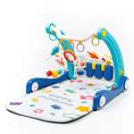 Ходунки с развивающим ковриком AmaroBaby Play Way 2 в 1 со встроенной игровой панелью синий