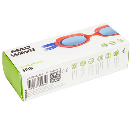 Очки для плавания Mad Wave Spin M0430 05 0 11W Розовый