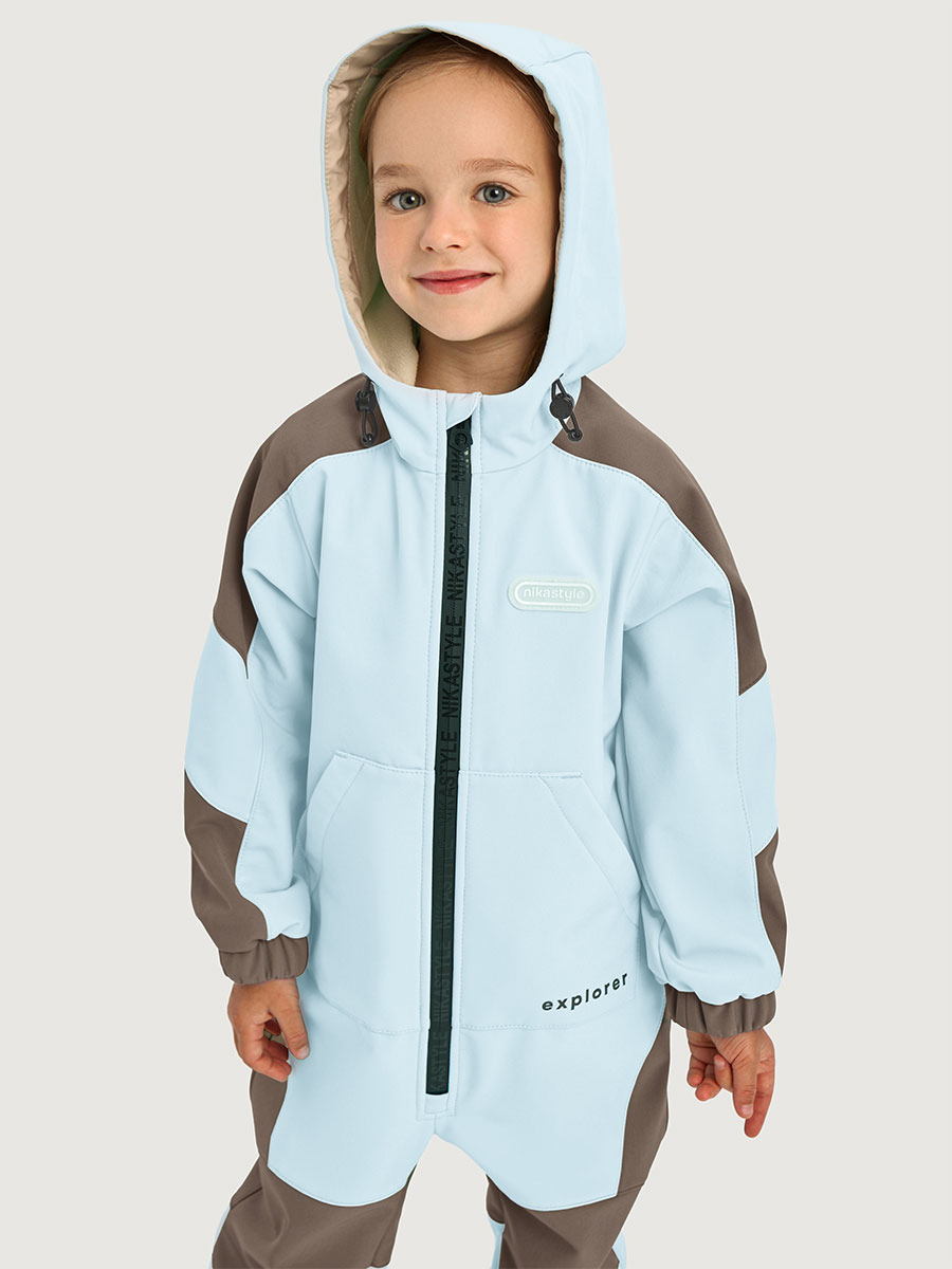Комбинезон NIKASTYLE 8л15026 небесный/кофе - фото 11