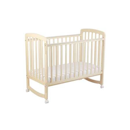 Детская кроватка Polini kids прямоугольная, без маятника (бежевый)
