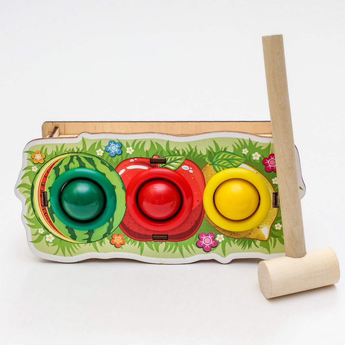 Игрушка WOODLANDTOYS стучалка Фрукты - фото 2