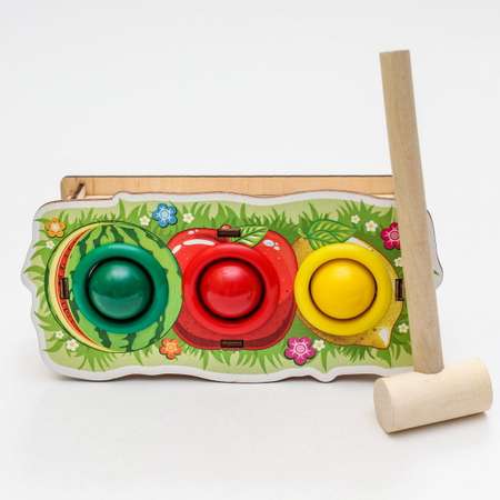 Игрушка WOODLANDTOYS стучалка Фрукты