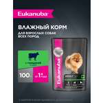 Корм для собак Eukanuba 100г с говядиной в соусе пауч
