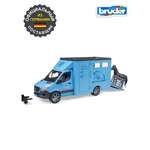 Грузовик Bruder Mercedes для перевозки с лошадью 1:16
