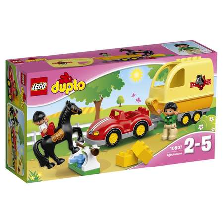 Конструктор LEGO DUPLO Трейлер для лошадок блочный