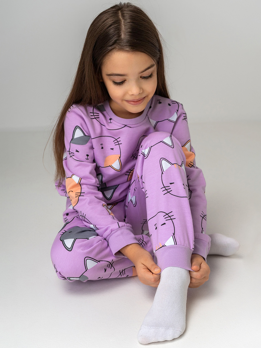 Пижама HappyFox HF10056сиреневый - фото 9