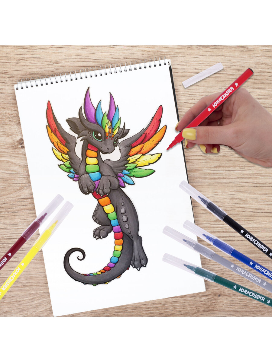 Фломастеры Юнландия - фото 6