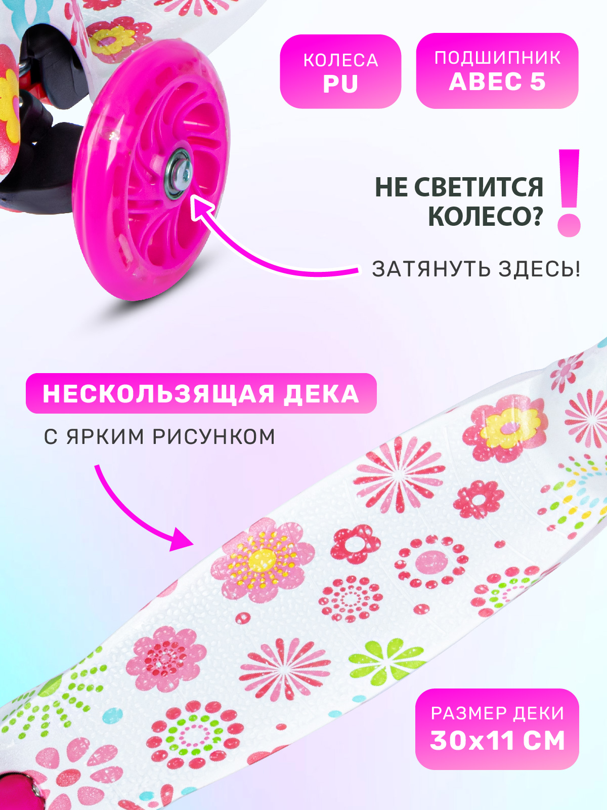 Самокат CITYRIDE трехколесный - фото 3