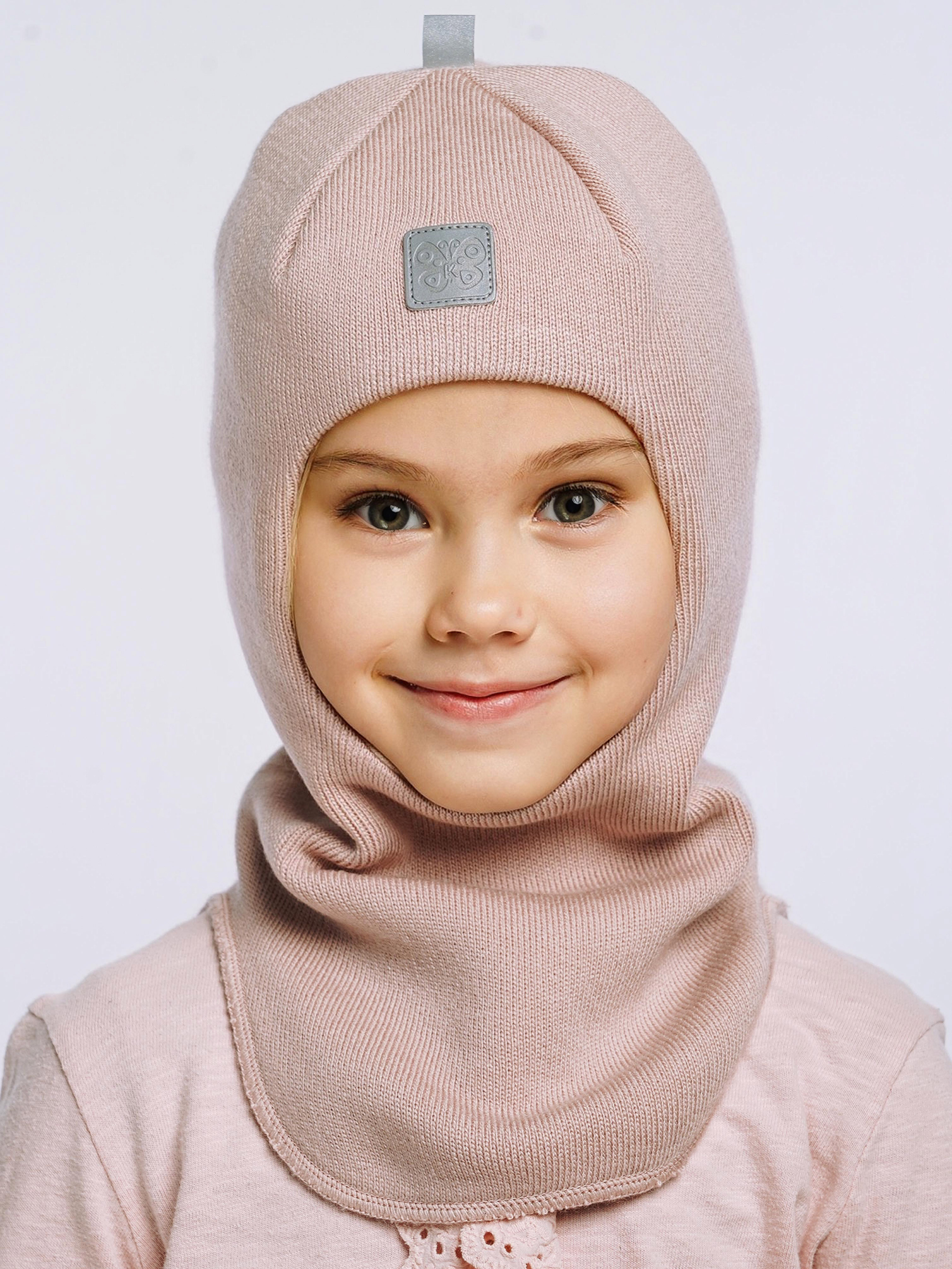 Шапка-шлем ПриКиндер MH3-6070/1 Цвет: Пудровый - фото 1